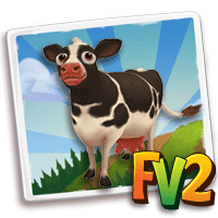 Cow Holstein, , Kalhu just raised a Holstein Cow to an adult!, Kalhu has finished feeding his Holstein Cow in FarmVille 2! Grab an extra baby bottle to feed your own baby animals!